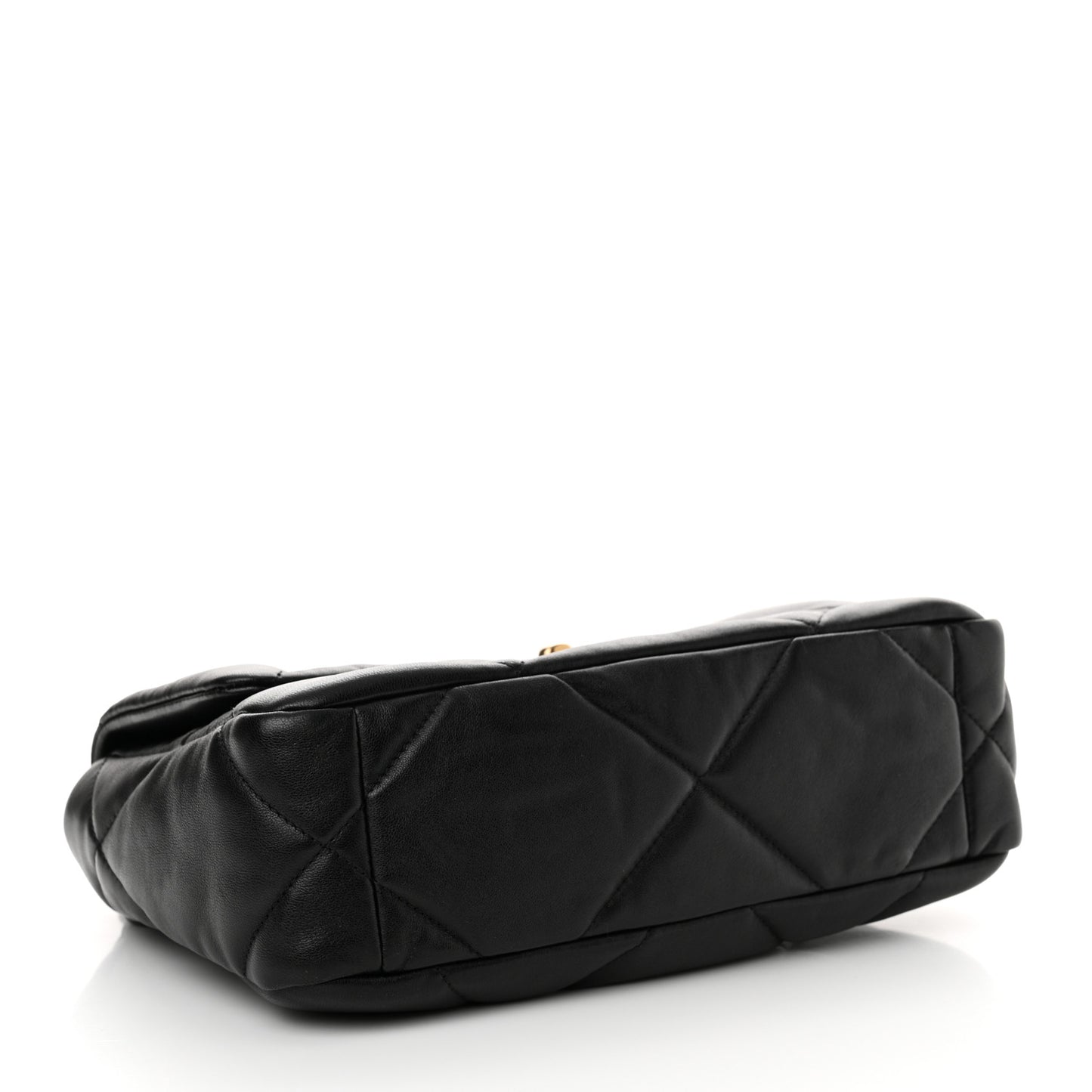 Lambskin Quilted Medium Chanel 19 Flap Black