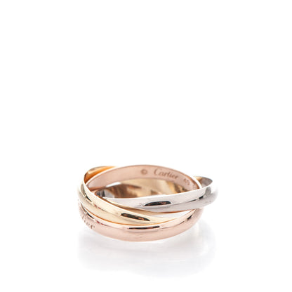 Cartier 18K Pink Yellow White Gold Small Trinity Ring 49 4.75 3 of 4