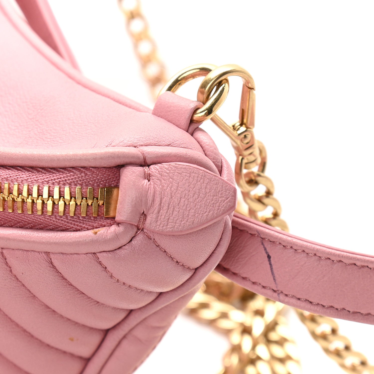 Miu Miu Nappa Matelasse Rider Belt Bag Orchid Pink 14 of 14
