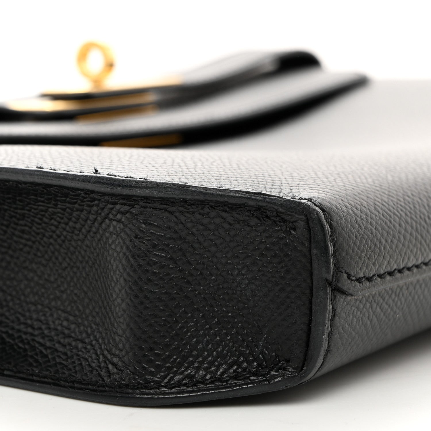 Hermes Epsom Kelly Depeches 25 Pouch Black 9 of 10