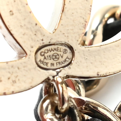 Chanel Lambskin Enamel CC Chain Belt Black Gold 4 of 5