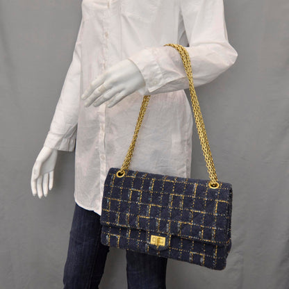 Chanel Fantasy Tweed 2.55 Reissue 226 Flap Blue 2 of 10