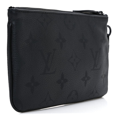 Louis Vuitton Calfskin Monogram Speedy P9 Bandouliere 40 Pochette Ultra Black 3 of 6