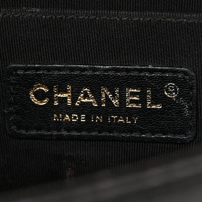 Chanel Caviar Chevron Quilted Small Boy Flap Black 6 of 22