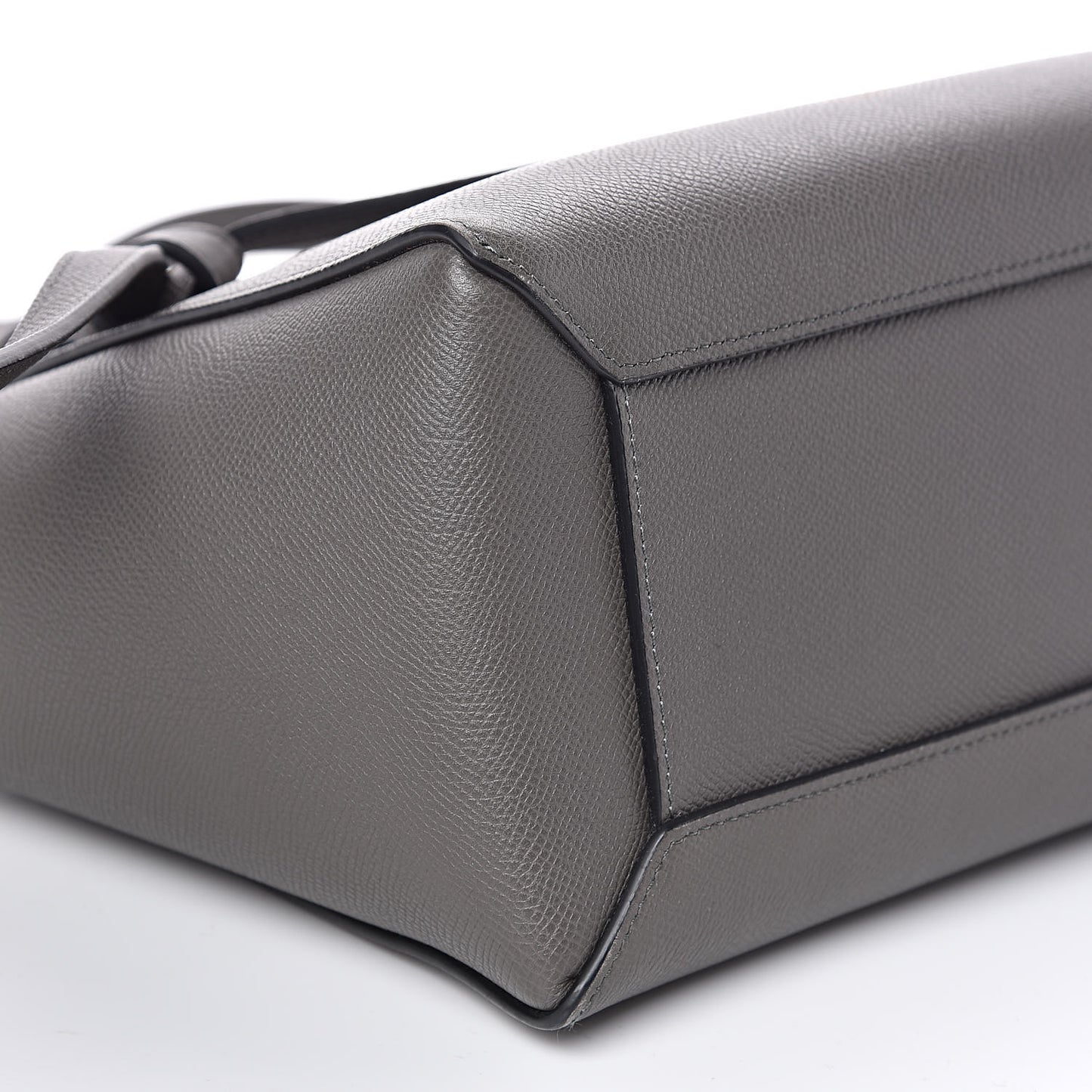 Grained Calfskin Micro Belt Bag Grey