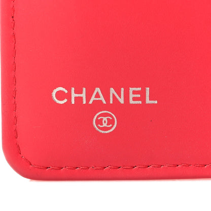 Chanel Patent Calfskin Quilted Yen Wallet Pink 7 of 10