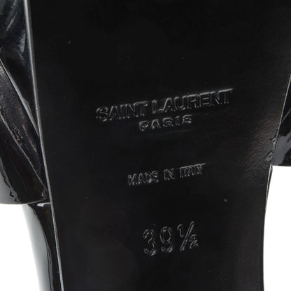 Saint Laurent Patent Tribute 105 Platform Sandals 39.5 Black 6 of 7