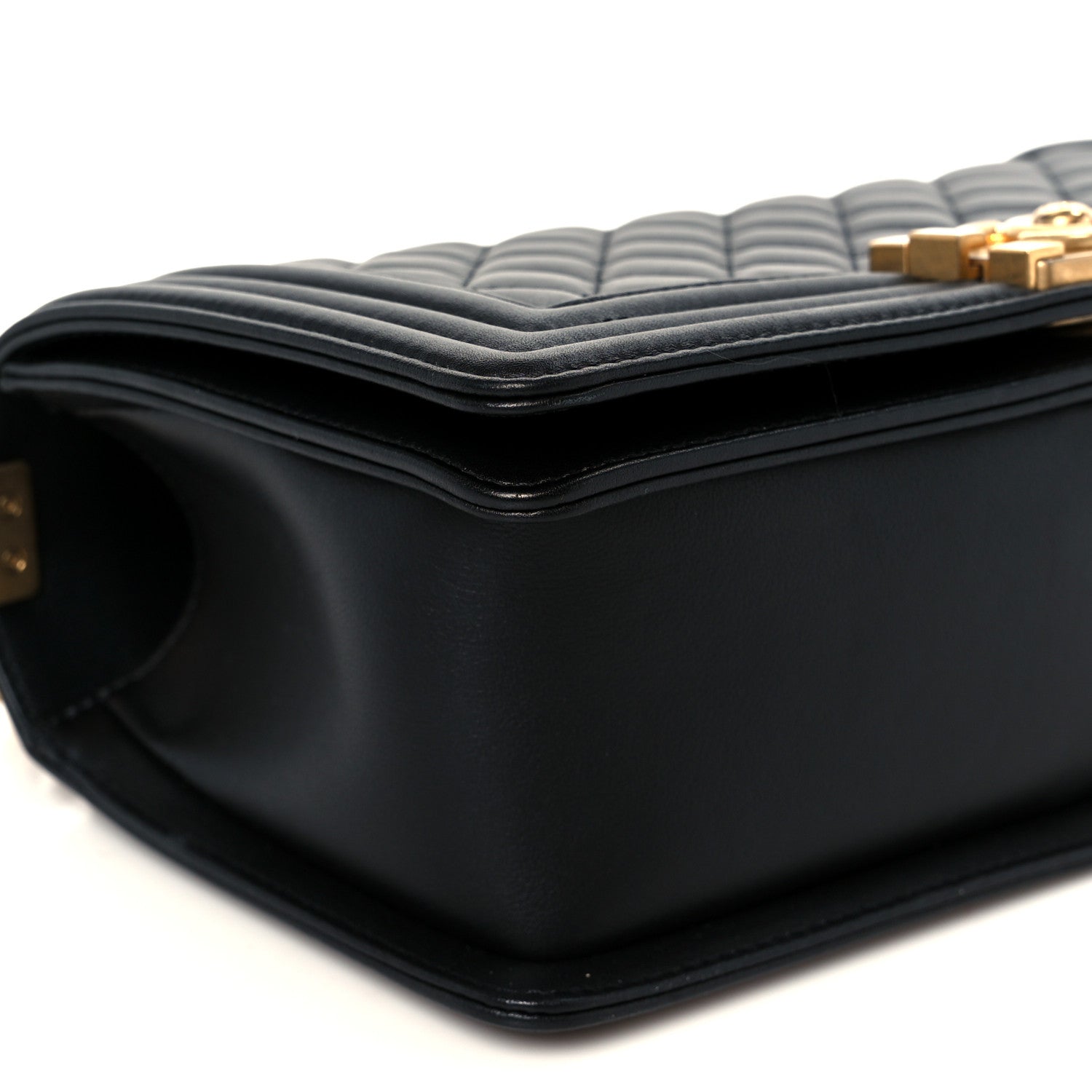 Chanel Lambskin Quilted Medium Boy Flap Black 9 of 11