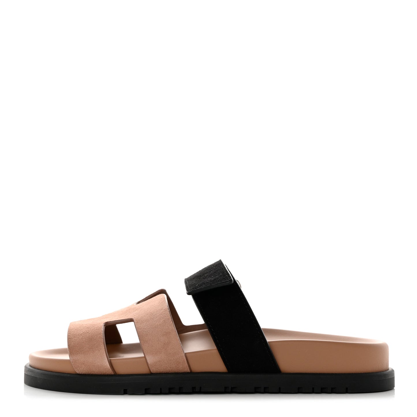 Suede Goatskin Womens Chypre Sandals 36 Rose Perle Black