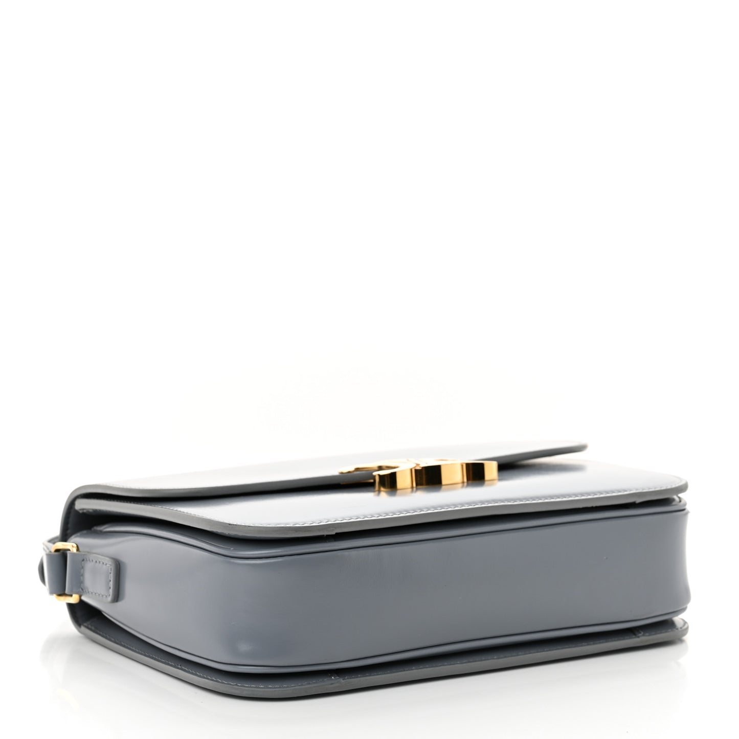 Shiny Calfskin Medium Triomphe Soft Blue