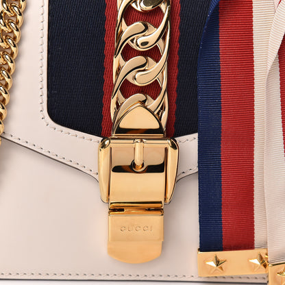 Gucci Calfskin Mini Sylvie Chain Shoulder Bag White 10 of 10
