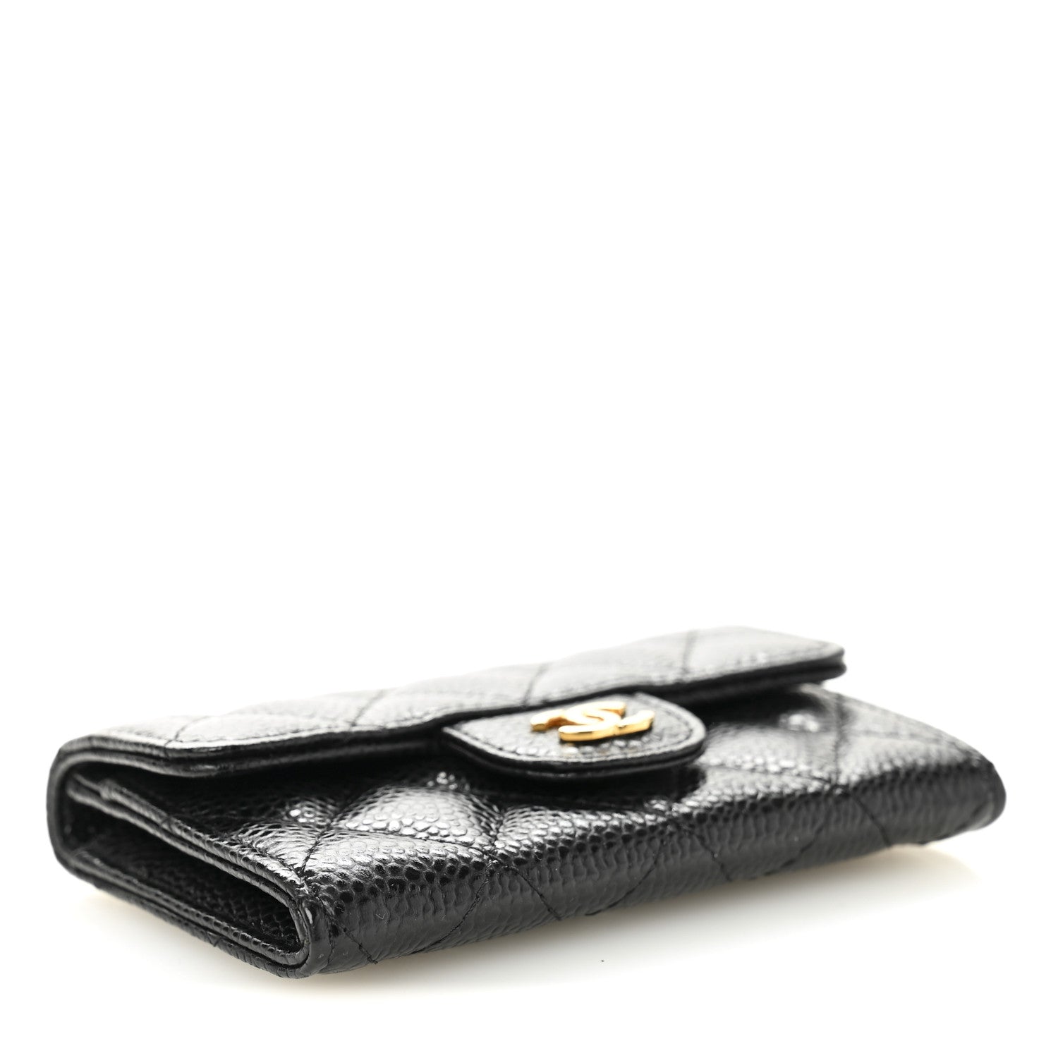 Chanel Caviar Quilted Flap Card Holder Black 4 of 10