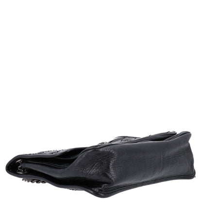 Saint Laurent Crinkled Calfskin Matelasse Monogram Medium Niki Chain Satchel Storm 3 of 9