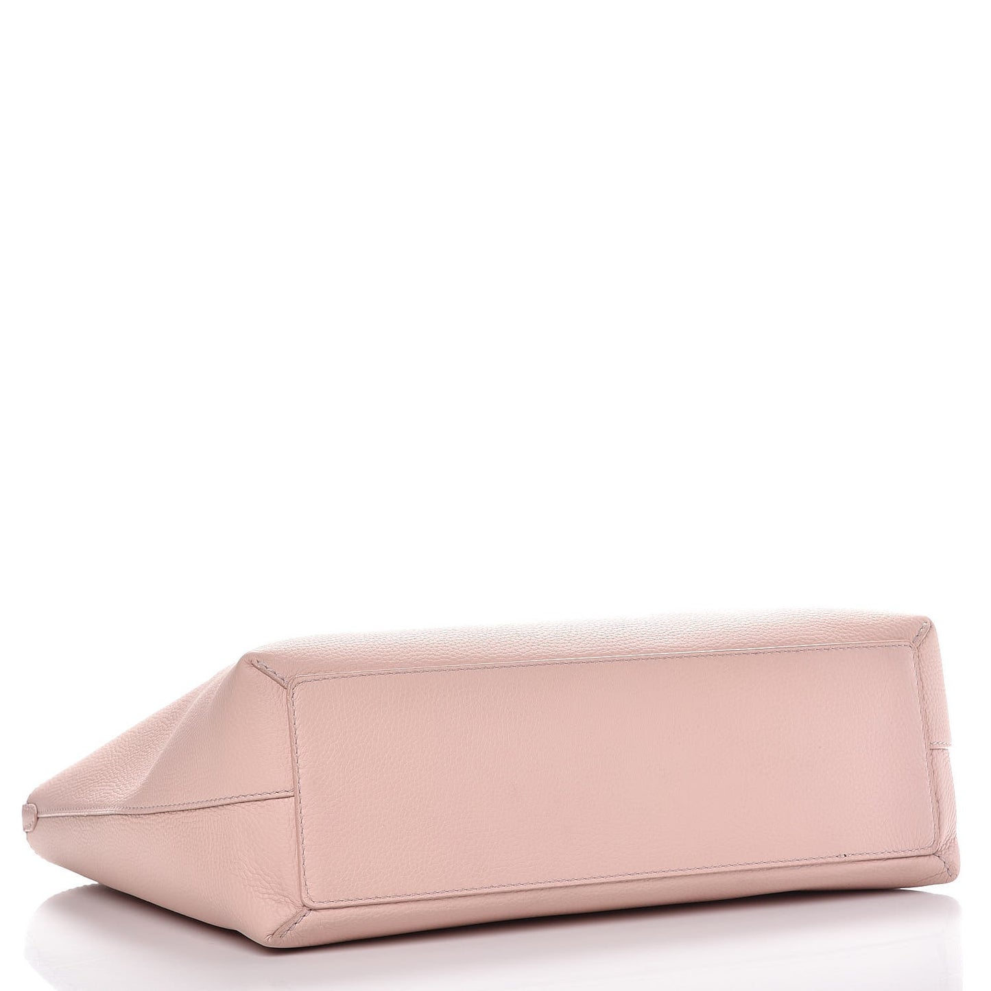 Grainy Calfskin Remington Tote Pale Ash Rose