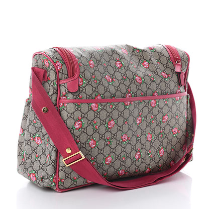 Gucci GG Supreme Monogram Rose Bud Diaper Bag Pink 2 of 8