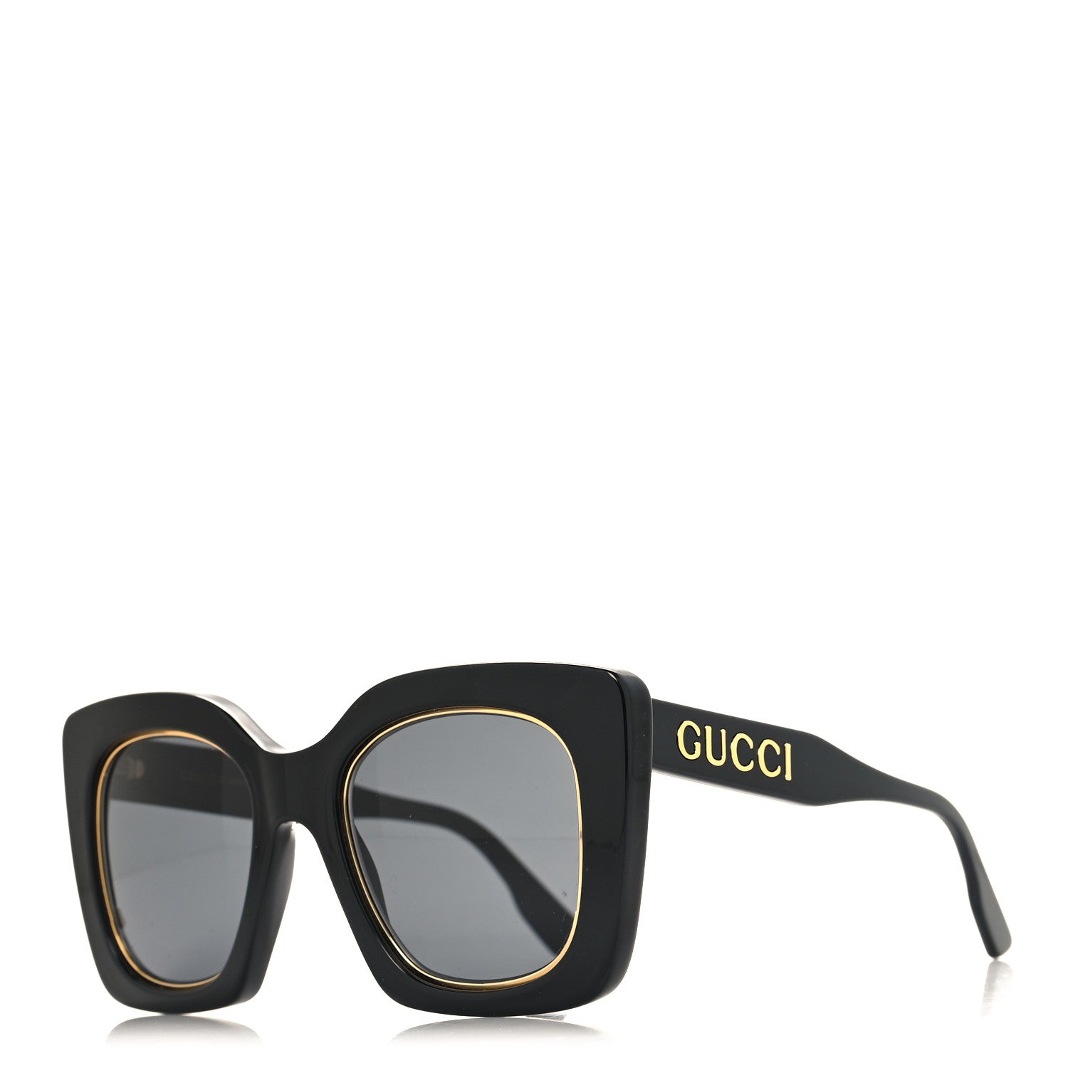 Gucci Acetate Oversize Sunglasses GG1151S Black 1 of 7