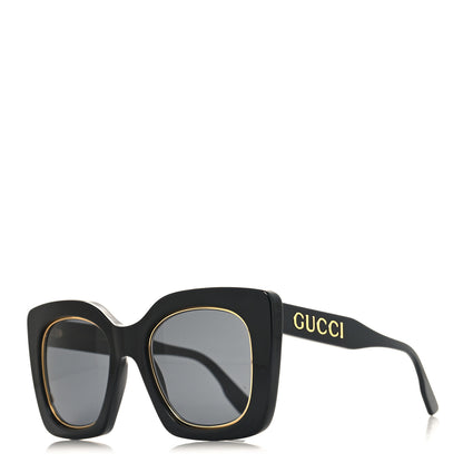 Gucci Acetate Oversize Sunglasses GG1151S Black 1 of 7