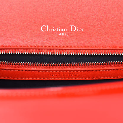 Christian Dior Patent Micro-Cannage Medium Diorama Flap Bag Red 9 of 11