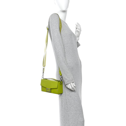 Fendi Vitello King FF Lines Embossed Baguette Soft Trunk Wasabi 2 of 9
