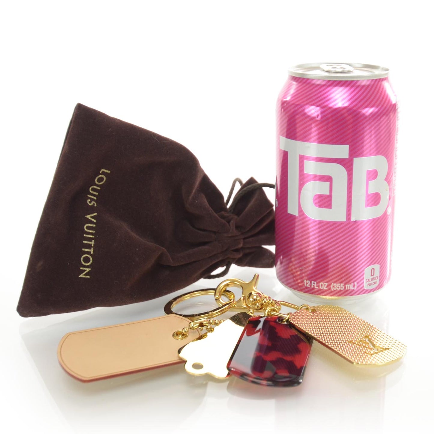 Monogramouflage Bag Charm Red