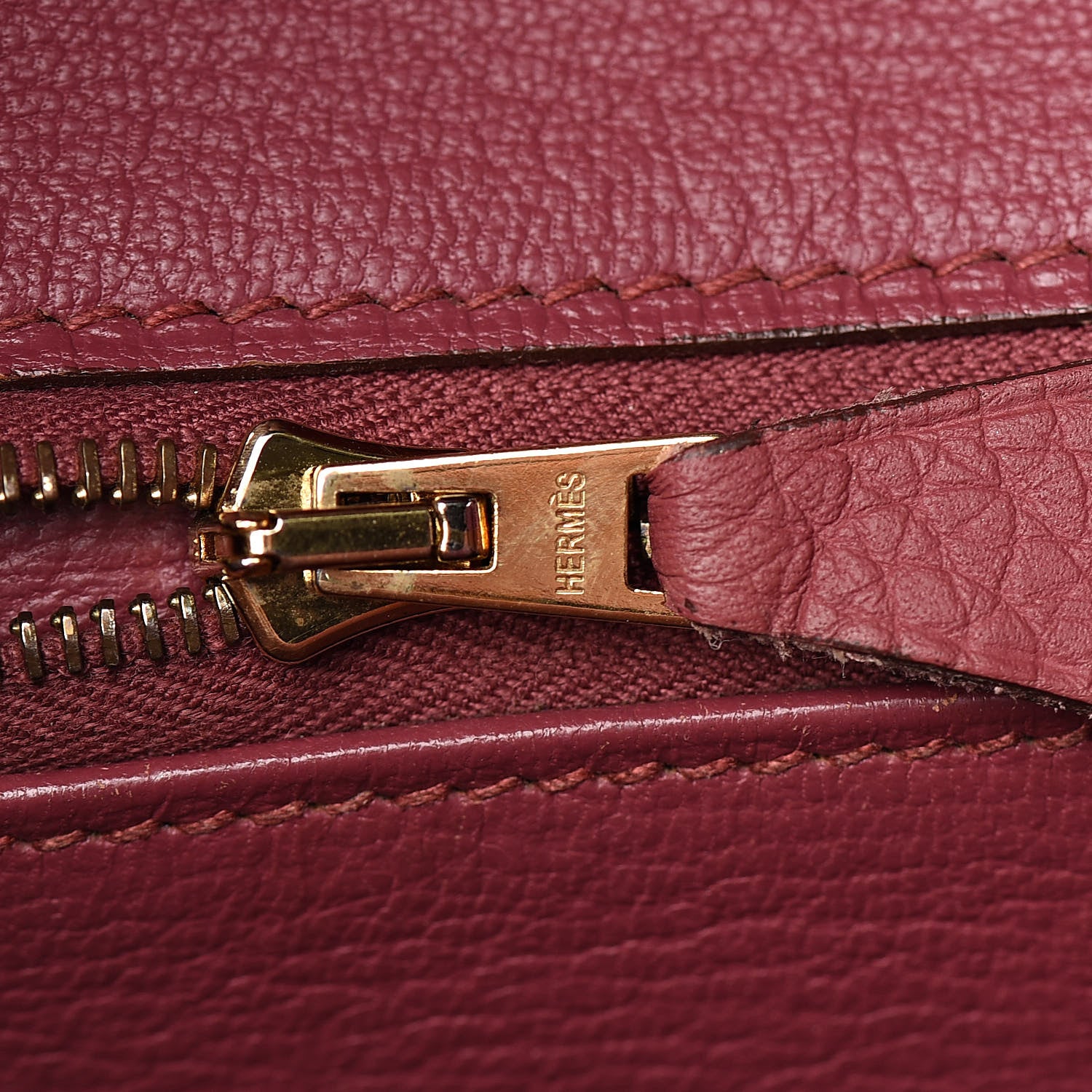 Hermes Taurillon Clemence Birkin 30 Bois de Rose 10 of 33
