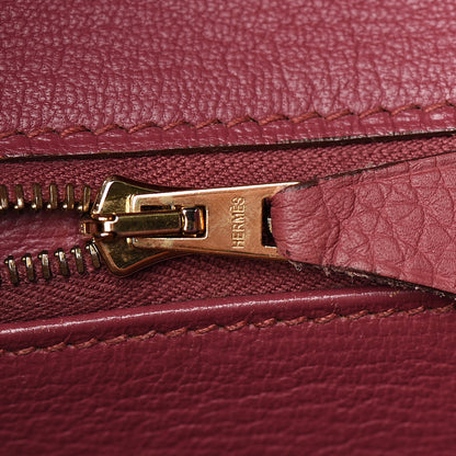 Hermes Taurillon Clemence Birkin 30 Bois de Rose 10 of 33