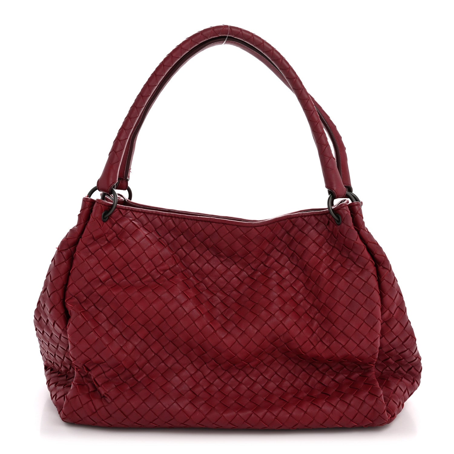 Bottega Veneta Nappa Intrecciato Parachute Bag Cassis 1 of 13