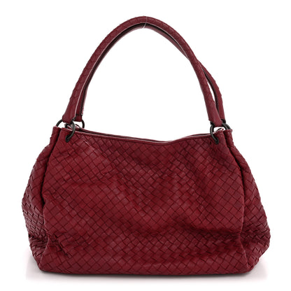 Bottega Veneta Nappa Intrecciato Parachute Bag Cassis 1 of 13