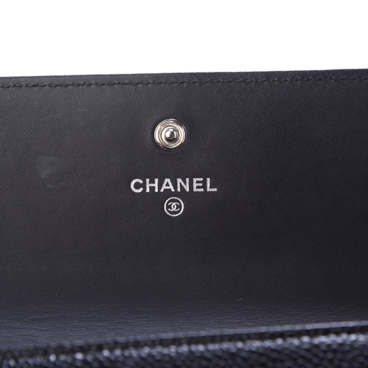 Chanel Caviar Timeless CC Large Gusset Flap Wallet Black 6 of 8