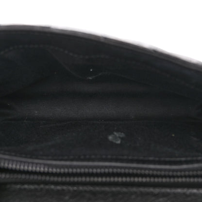 Saint Laurent Sheepskin Matelasse Chevron Monogram Monochrome Medium College Bag Black 5 of 11