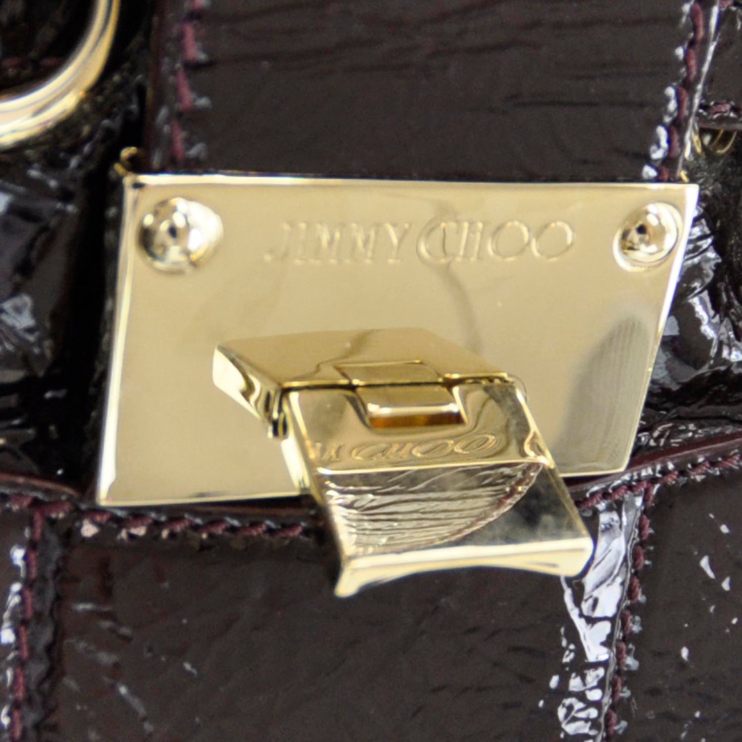 Crushed Patent Riki Burgundy