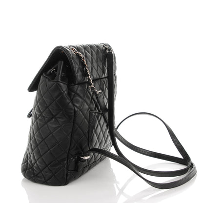 Chanel Lambskin Quilted Large Urban Spirit Backpack Black 3 of 8
