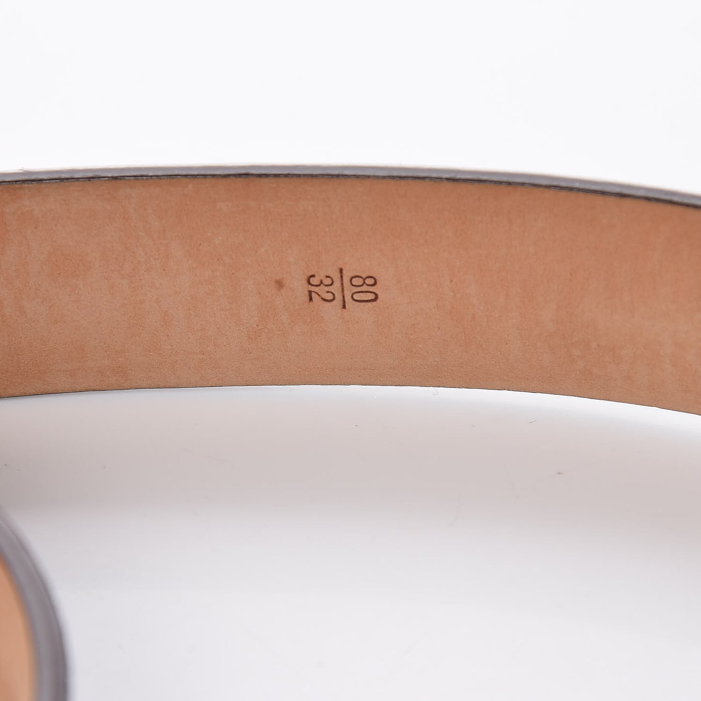 Monogram Ceinture Belt Silver Buckle 80 32