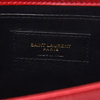 Saint Laurent Patent Small Monogram Kate Satchel Red 6 of 7