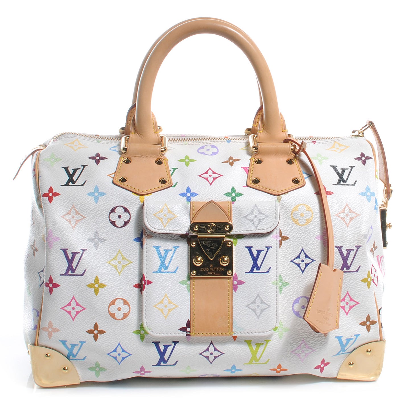 Monogram Multicolor Speedy 30 White