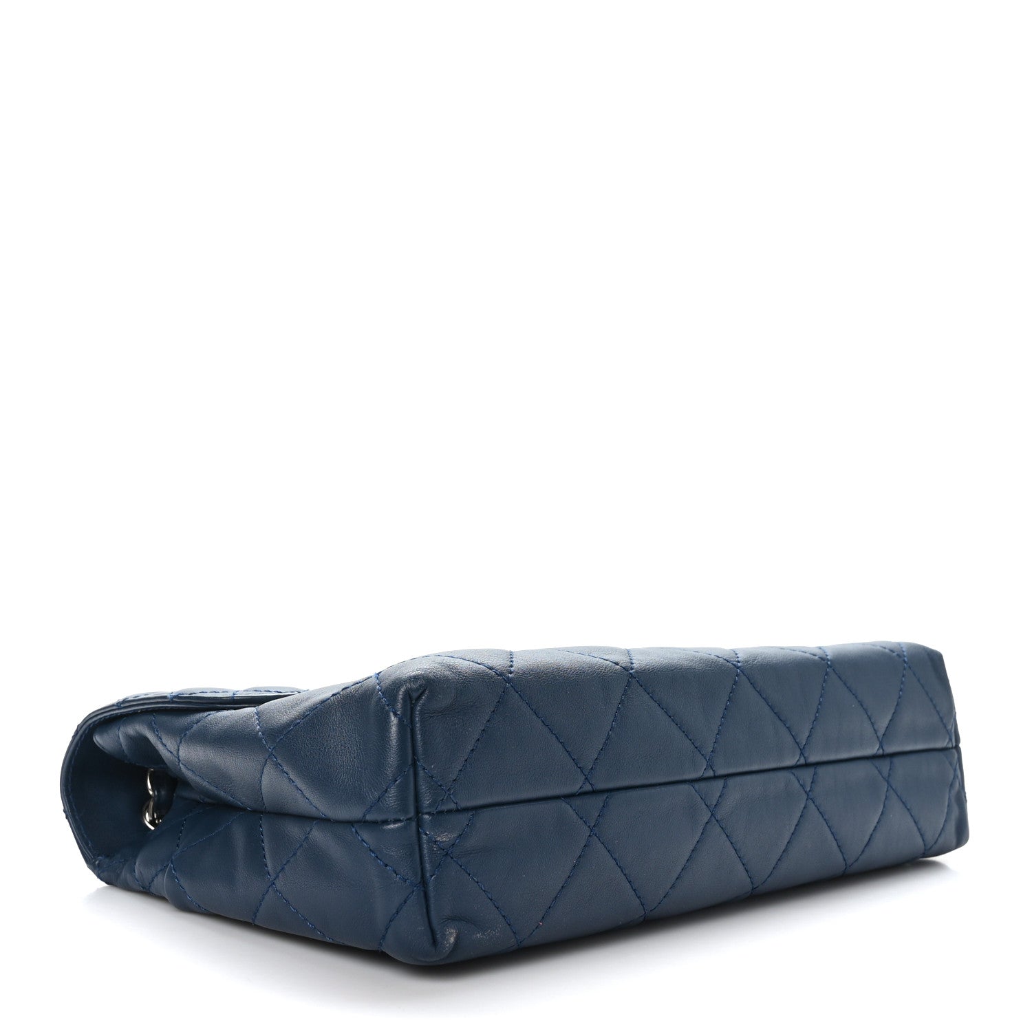 Chanel Calfskin Quilted In the Business Flap Dark Navy Blue 4 of 9