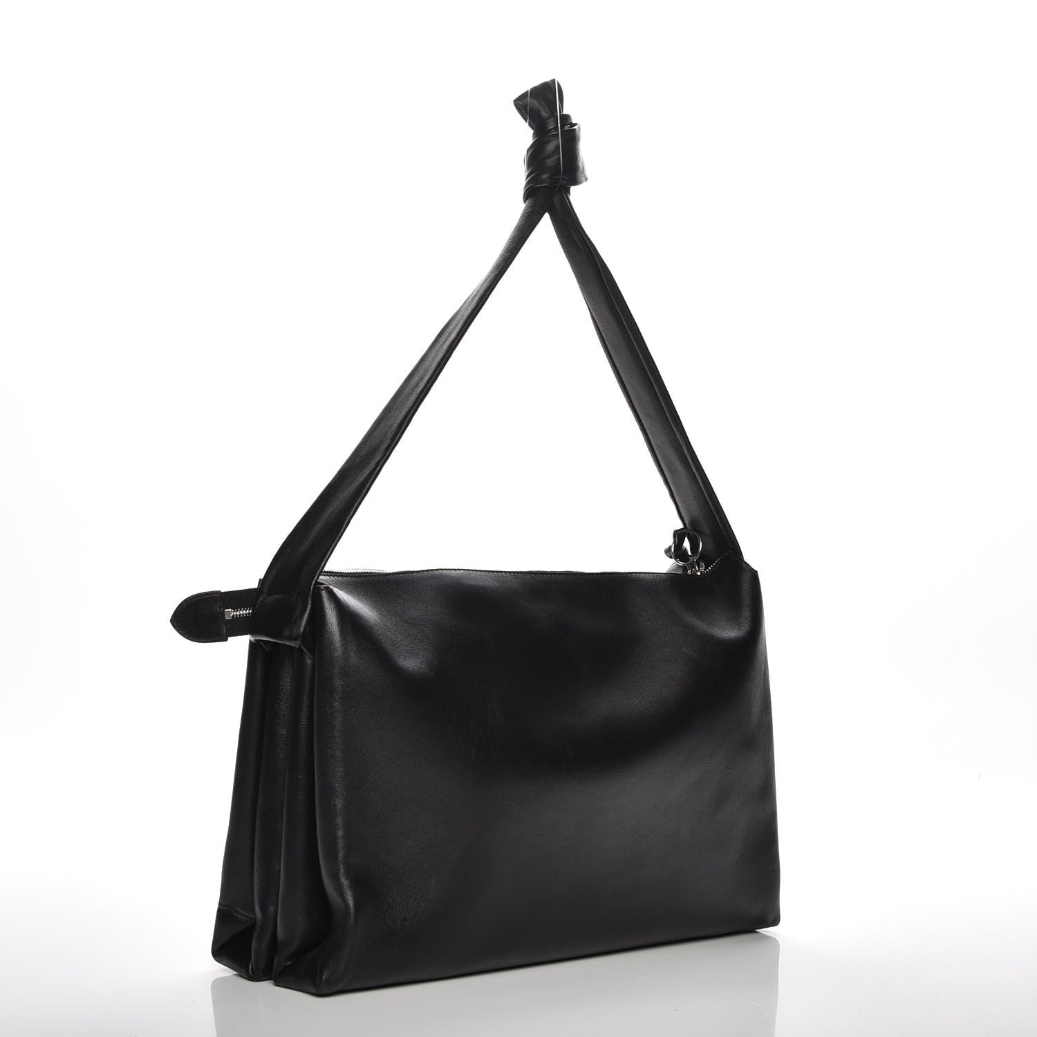 Celine Lambskin Medium Knotted Bag Black 3 of 7