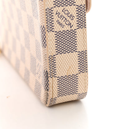 Louis Vuitton Damier Azur Pochette Felicie Chain Wallet Rose Ballerine 12 of 12