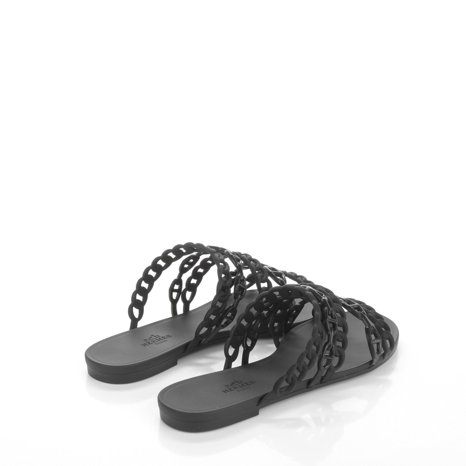 Hermes Chaine d'Ancre Nude Sandals 38 Black 4 of 7