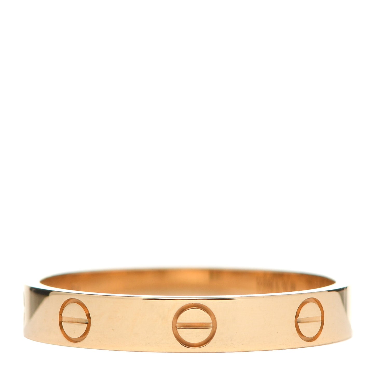 18K Yellow Gold 3.5mm LOVE Wedding Band Ring 61 9.5
