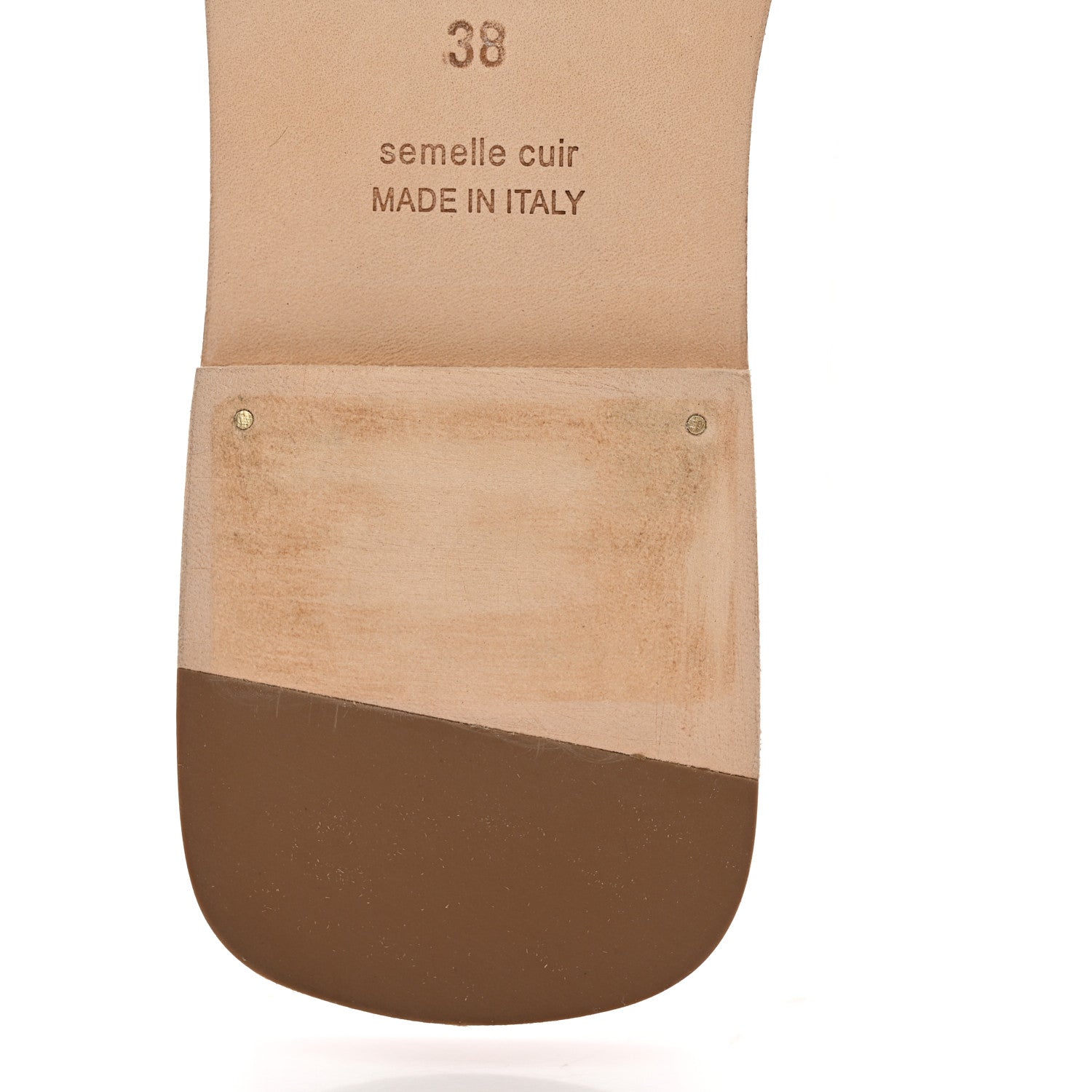 Hermes Epsom Oran Sandals 38 Etoupe 10 of 11