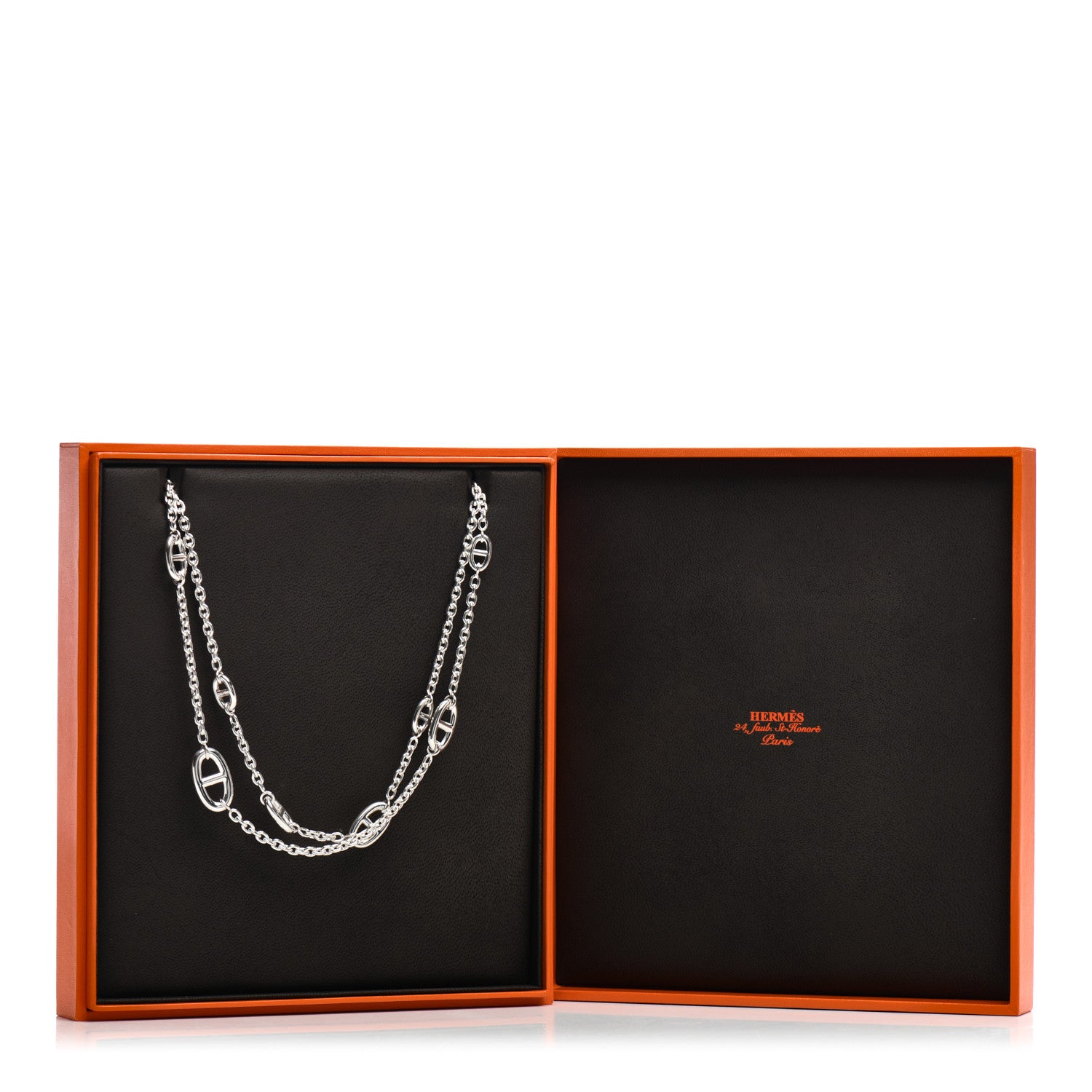 Hermes Sterling Silver Farandole Necklace 160 5 of 5