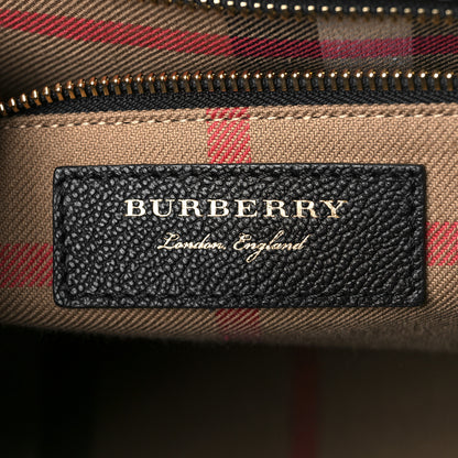 Burberry Soft Grain Calfskin Medium Buckle Tote Black 5 of 8