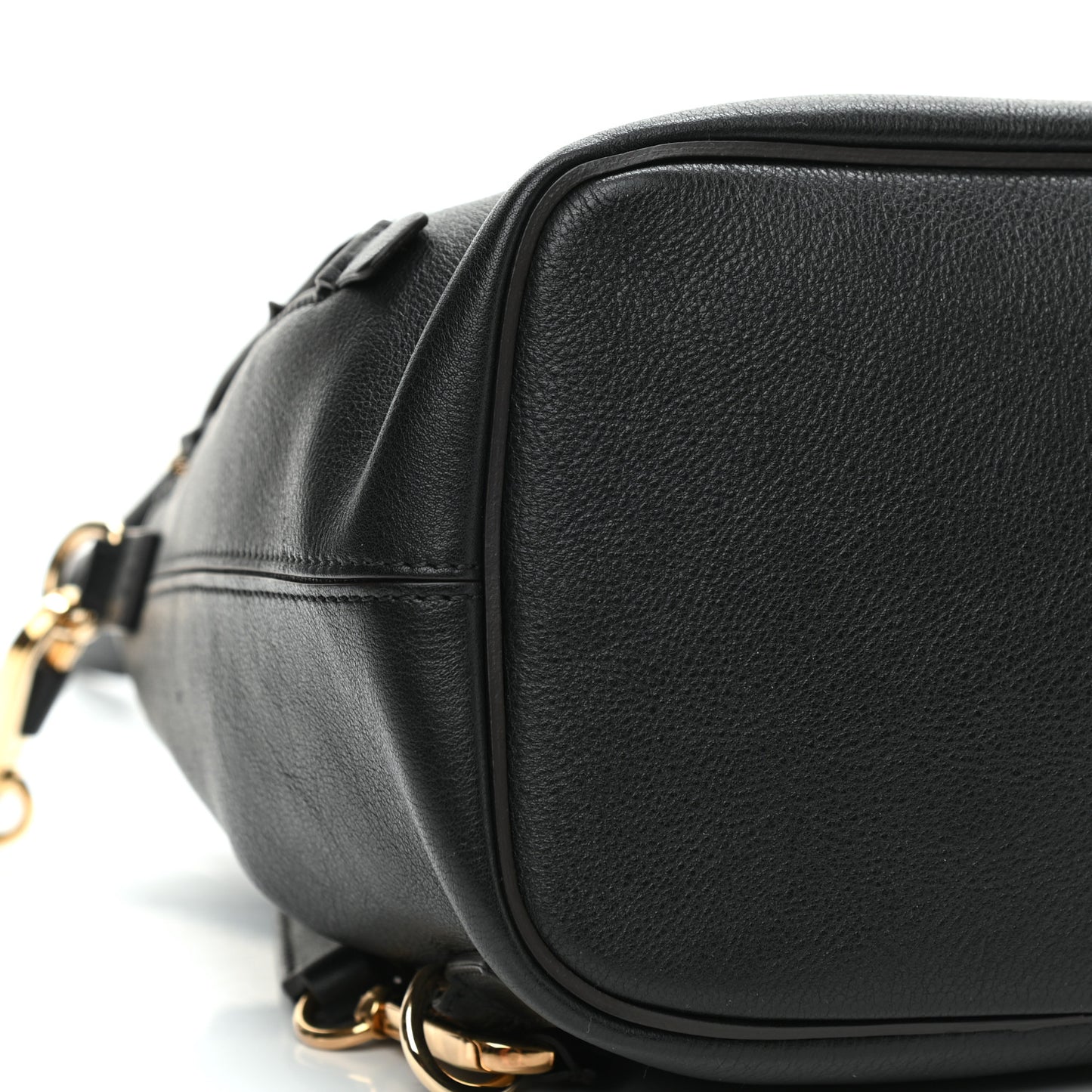 Suede Calfskin Small Faye Backpack Black