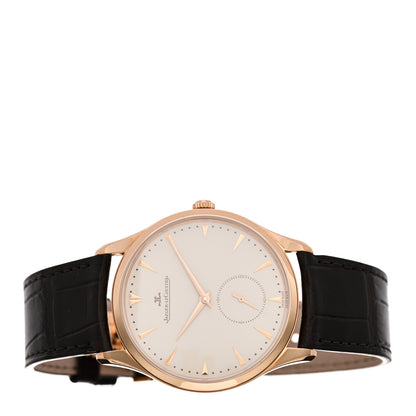 Jaeger-LeCoultre 18K Rose Gold Alligator 40mm Master Grande Ultra Thin Automatic Watch Ivory 174.2.90.S 2 of 5