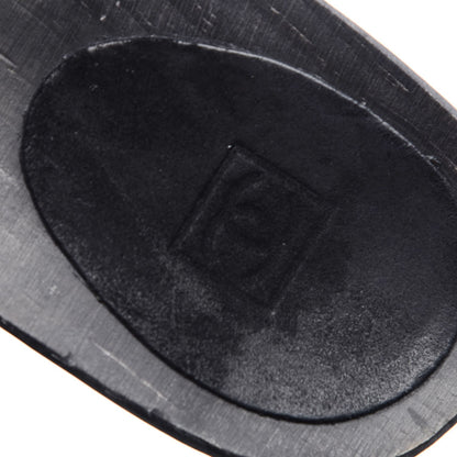 Chanel Suede CC Buckle Clogs 36 Black 11 of 13