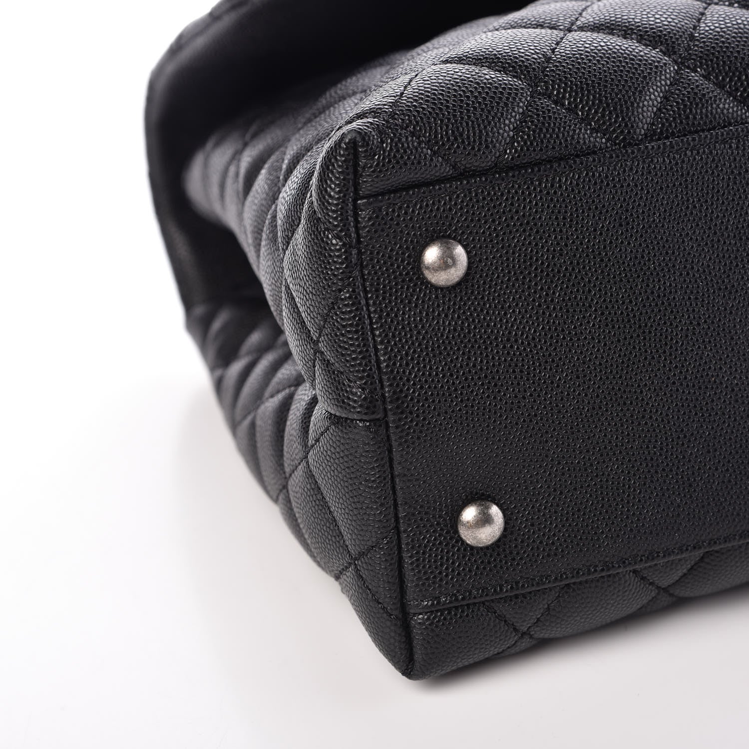 Chanel Caviar Quilted Medium Coco Handle Flap Black 8 of 10