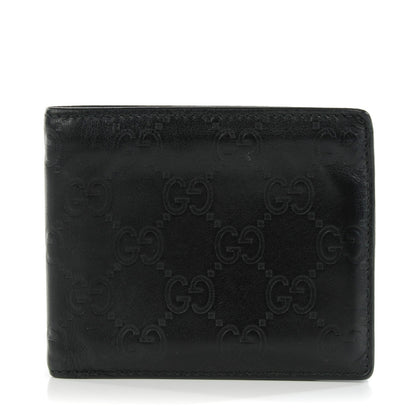 Gucci Guccissima Avel Bi-Fold Wallet Black 1 of 7