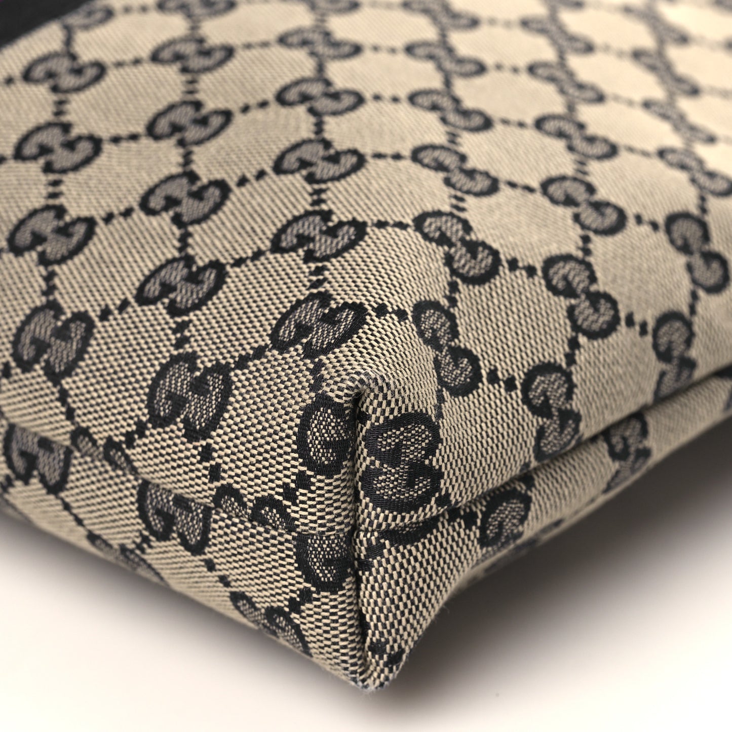 GG Supreme Monogram Web Flat Messenger Bag Navy
