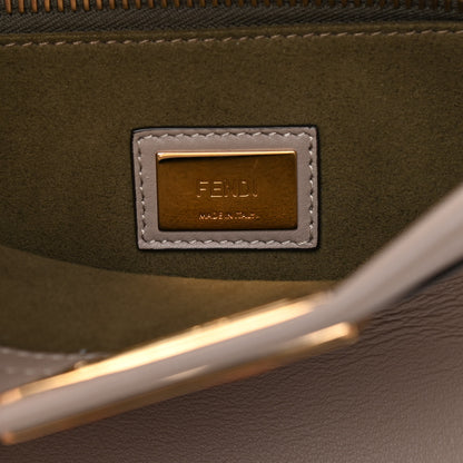 Fendi Vitello Seta Plexiglass Tortoise Medium Peekaboo Iconic Satchel Tortora 7 of 11